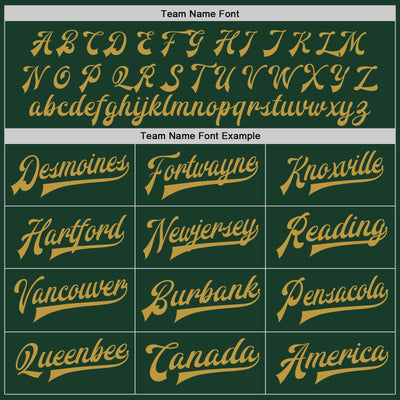 Custom Green Old Gold-Cream Bomber Full-Snap Varsity Letterman Two Tone Jacket