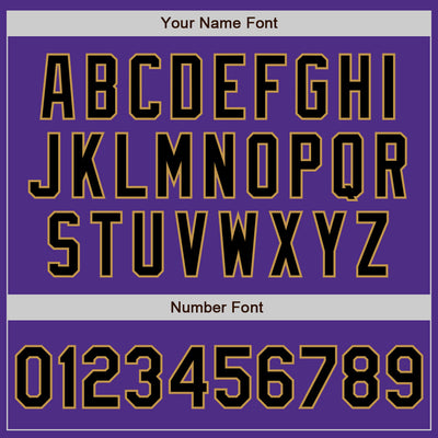 Custom Purple Black-Old Gold Bomber Varsity Letterman Two Tone Zipper Jacket