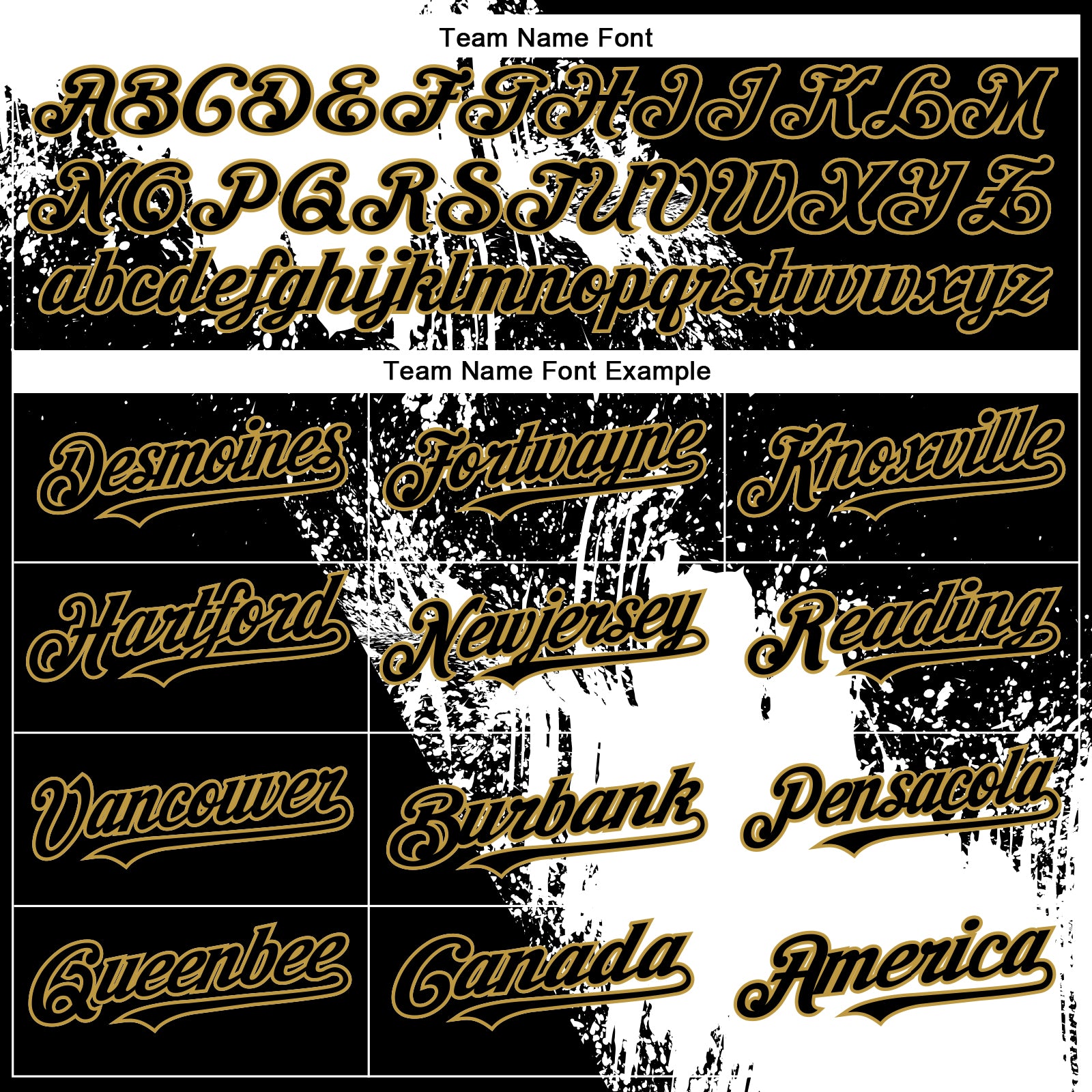 Custom Black White-Old Gold Abstract Brush Stroke 3D Pattern Design Bomber Full-Snap Varsity Letterman Hoodie Jacket