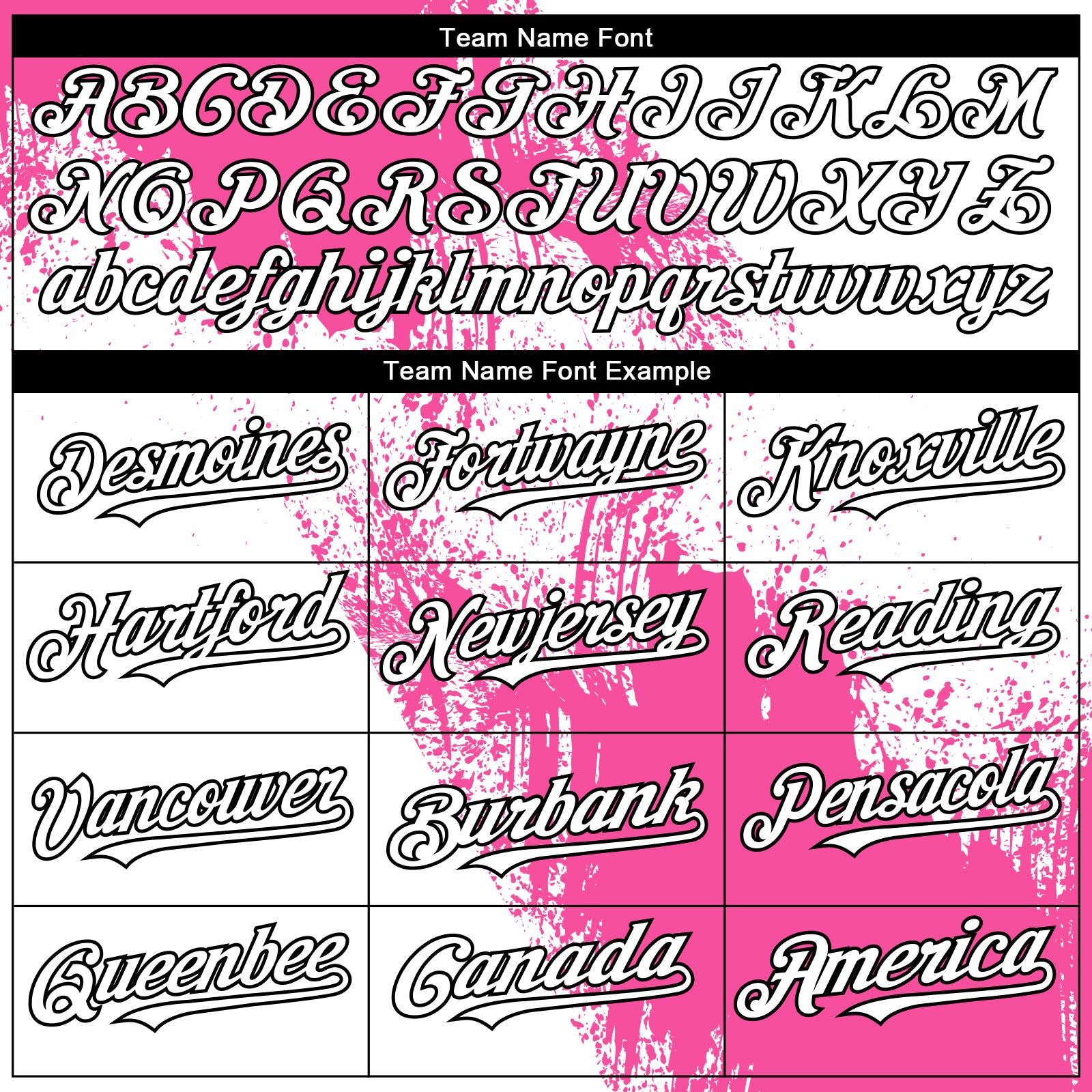 Custom White Pink-Black Abstract Brush Stroke 3D Pattern Design Bomber Full-Snap Varsity Letterman Hoodie Jacket