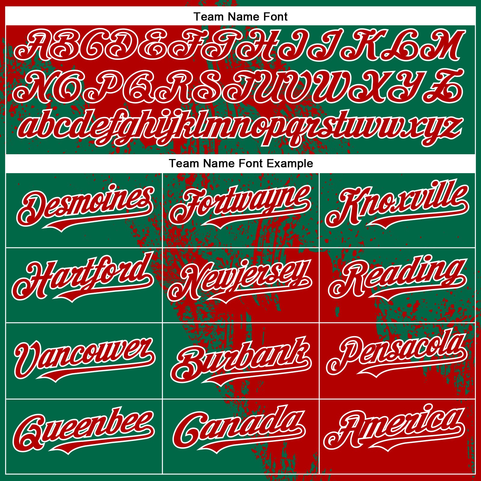 Custom Kelly Green Red-White Abstract Brush Stroke 3D Pattern Design Bomber Full-Snap Varsity Letterman Hoodie Jacket