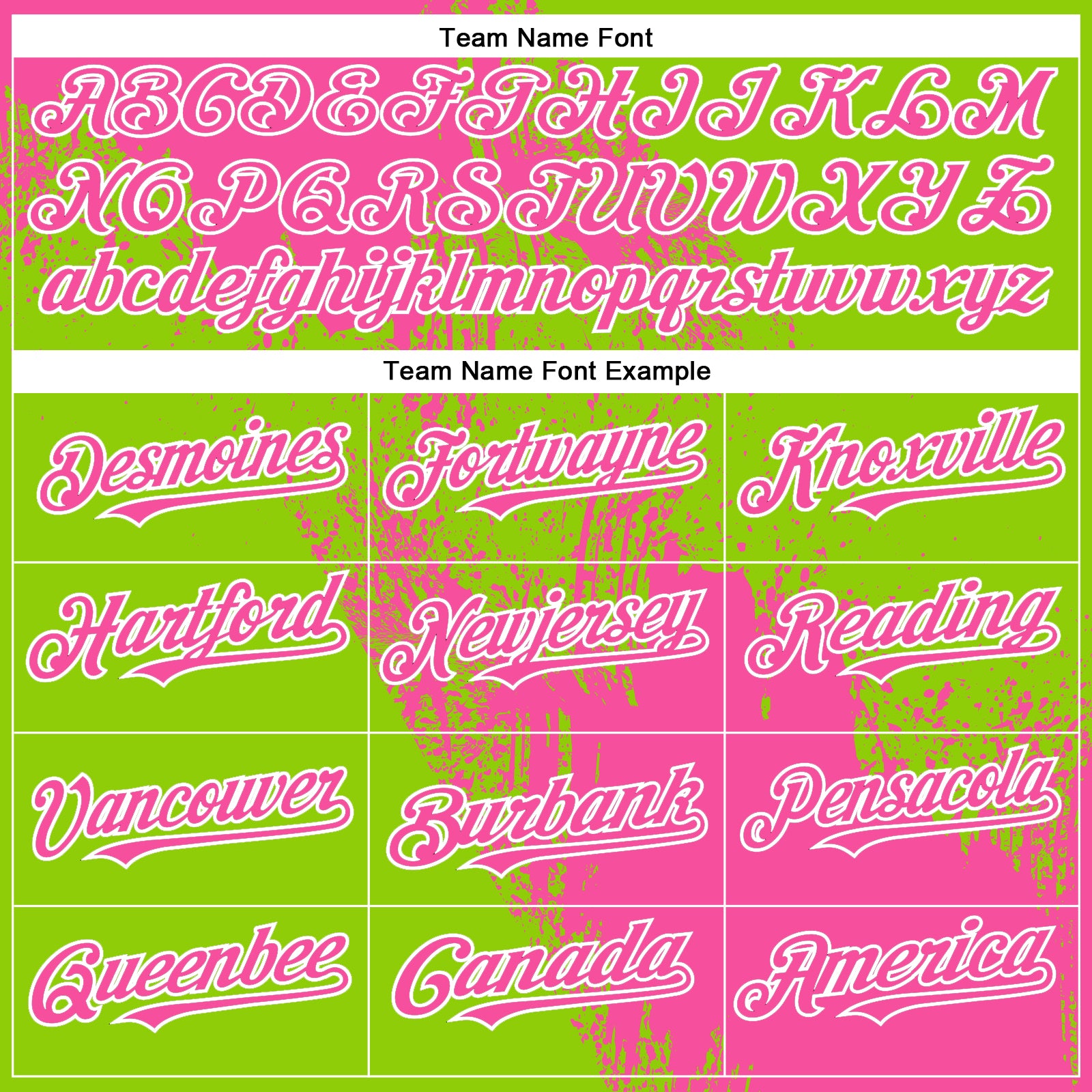 Custom Neon Green Pink-White Abstract Brush Stroke 3D Pattern Design Bomber Full-Snap Varsity Letterman Hoodie Jacket