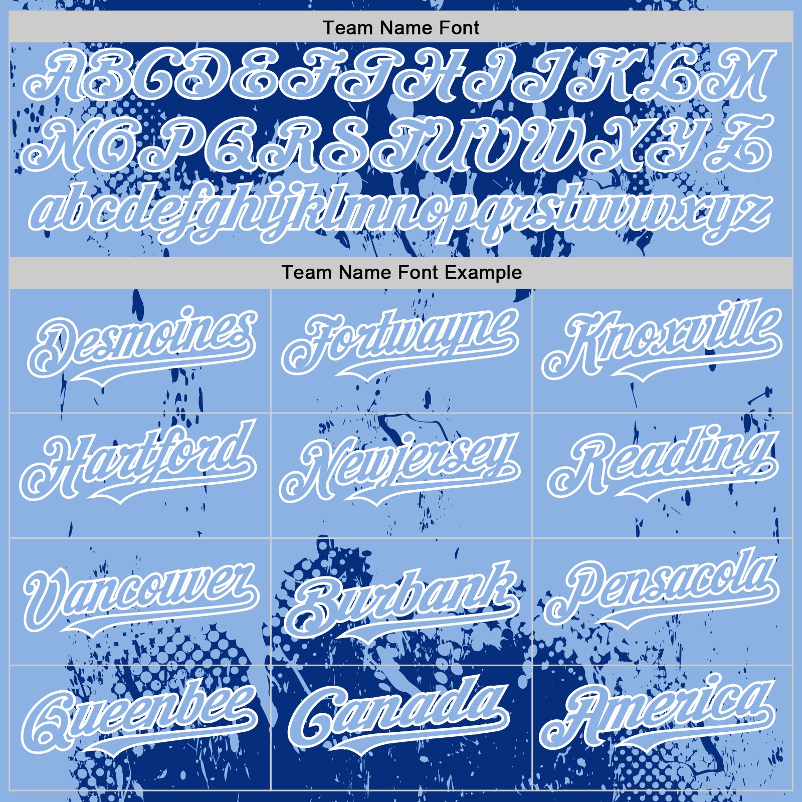 Custom Royal Light Blue-White Splash Art 3D Pattern Design Bomber Full-Snap Varsity Letterman Hoodie Jacket