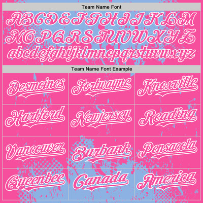 Custom Light Blue Pink-White Splash Art 3D Pattern Design Bomber Full-Snap Varsity Letterman Hoodie Jacket