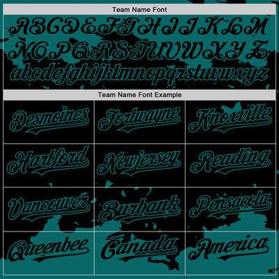 Custom Black Teal Splash Art 3D Pattern Design Bomber Full-Snap Varsity Letterman Hoodie Jacket