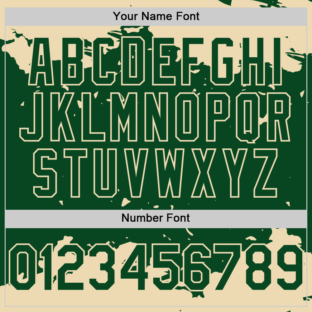 Custom Green Cream Splash Art 3D Pattern Design Bomber Full-Snap Varsity Letterman Hoodie Jacket