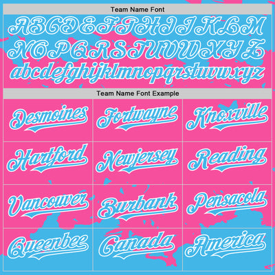 Custom Pink Sky Blue-White Splash Art 3D Pattern Design Bomber Full-Snap Varsity Letterman Hoodie Jacket