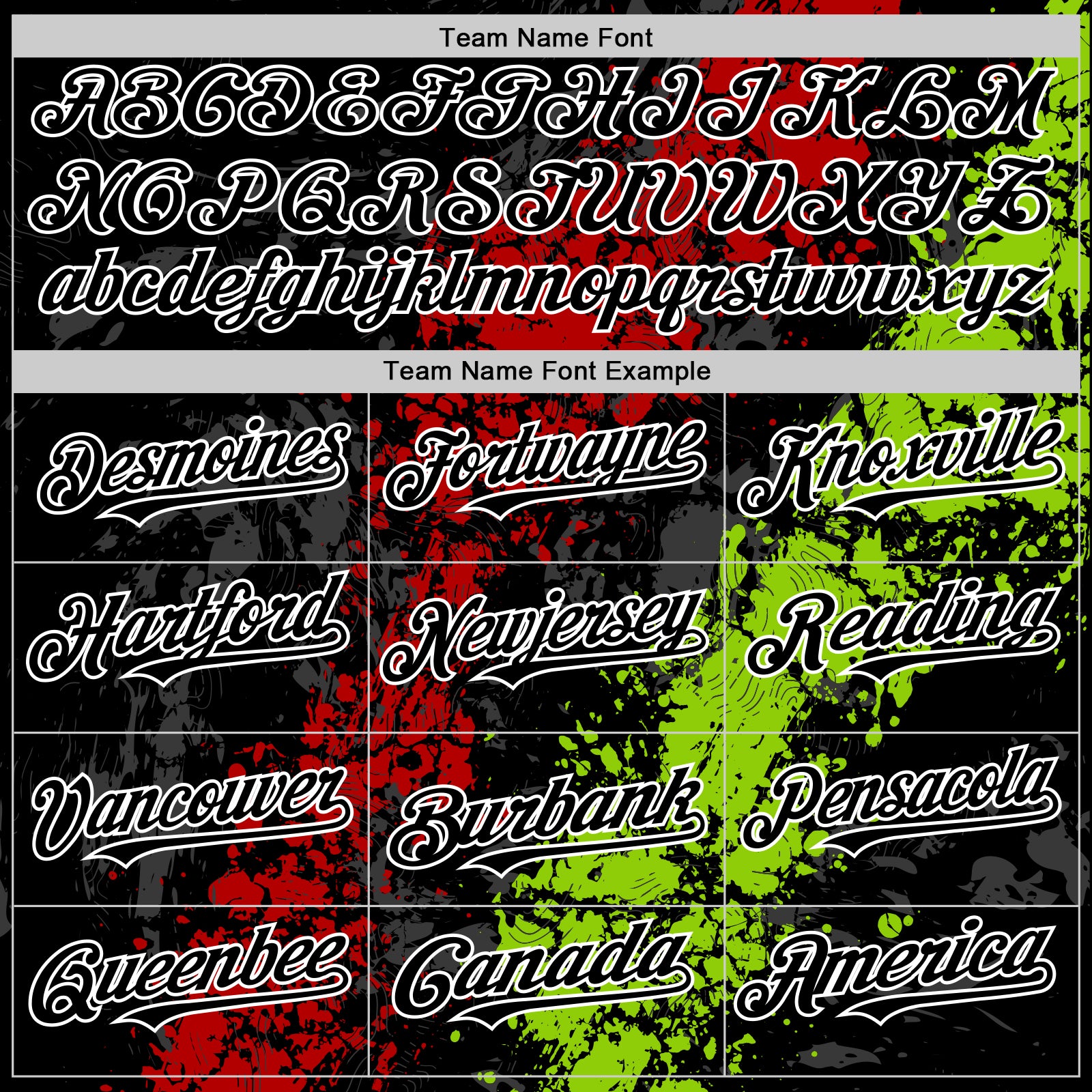 Custom Black Red Neon Green-White Splash Art 3D Pattern Design Bomber Full-Snap Varsity Letterman Hoodie Jacket