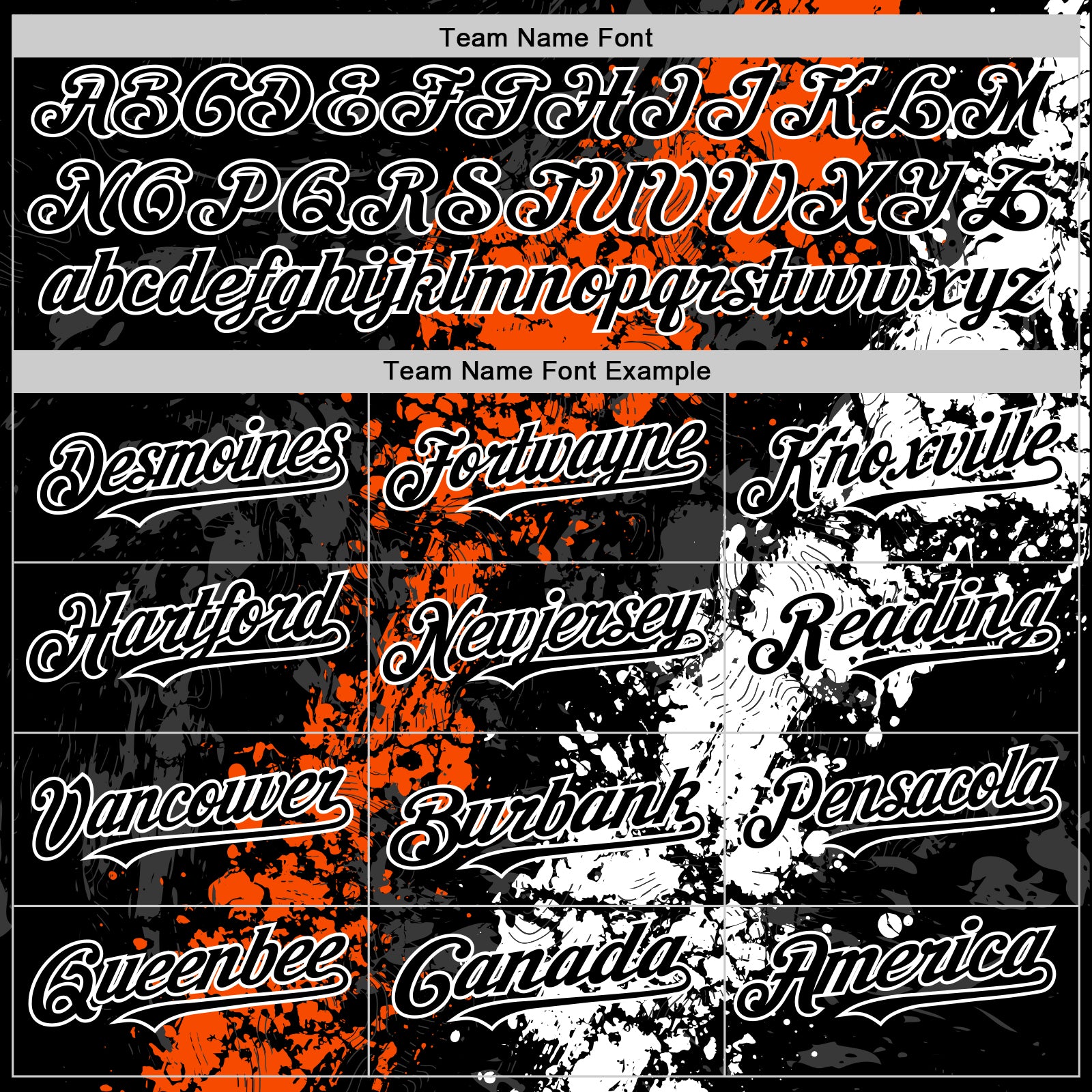 Custom Black Orange-White Splash Art 3D Pattern Design Bomber Full-Snap Varsity Letterman Hoodie Jacket