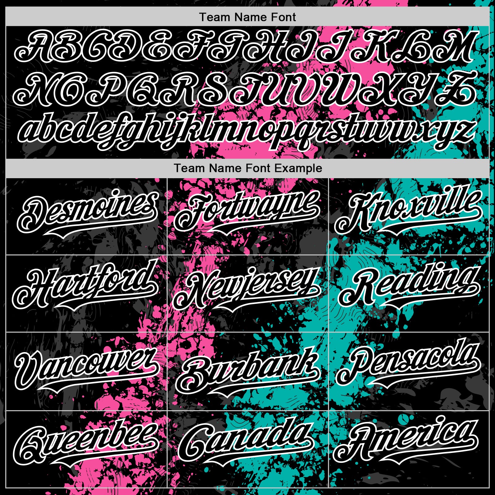 Custom Black Pink Aqua-White Splash Art 3D Pattern Design Bomber Full-Snap Varsity Letterman Hoodie Jacket