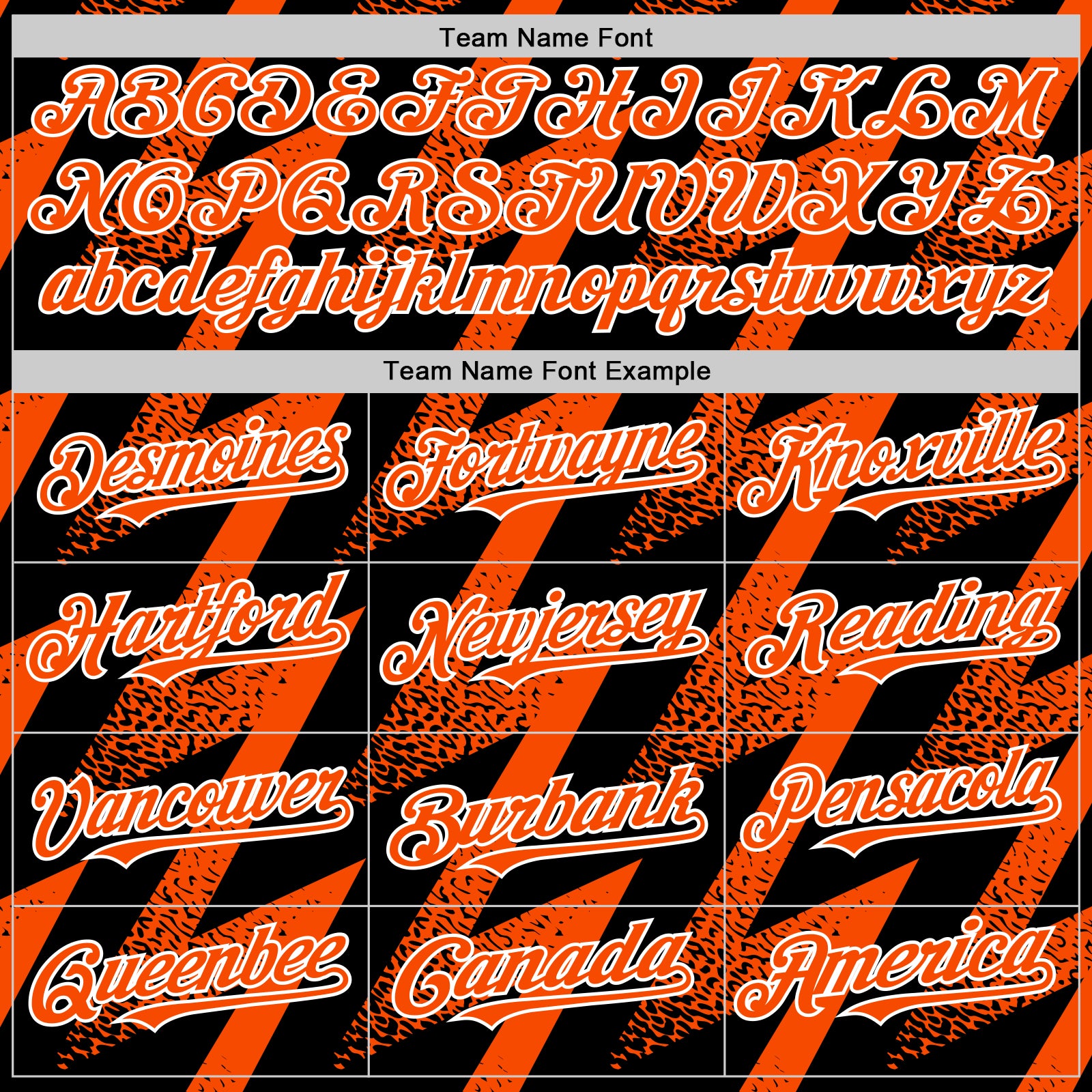 Custom Black Orange-White Zigzag Shape 3D Pattern Design Bomber Full-Snap Varsity Letterman Hoodie Jacket