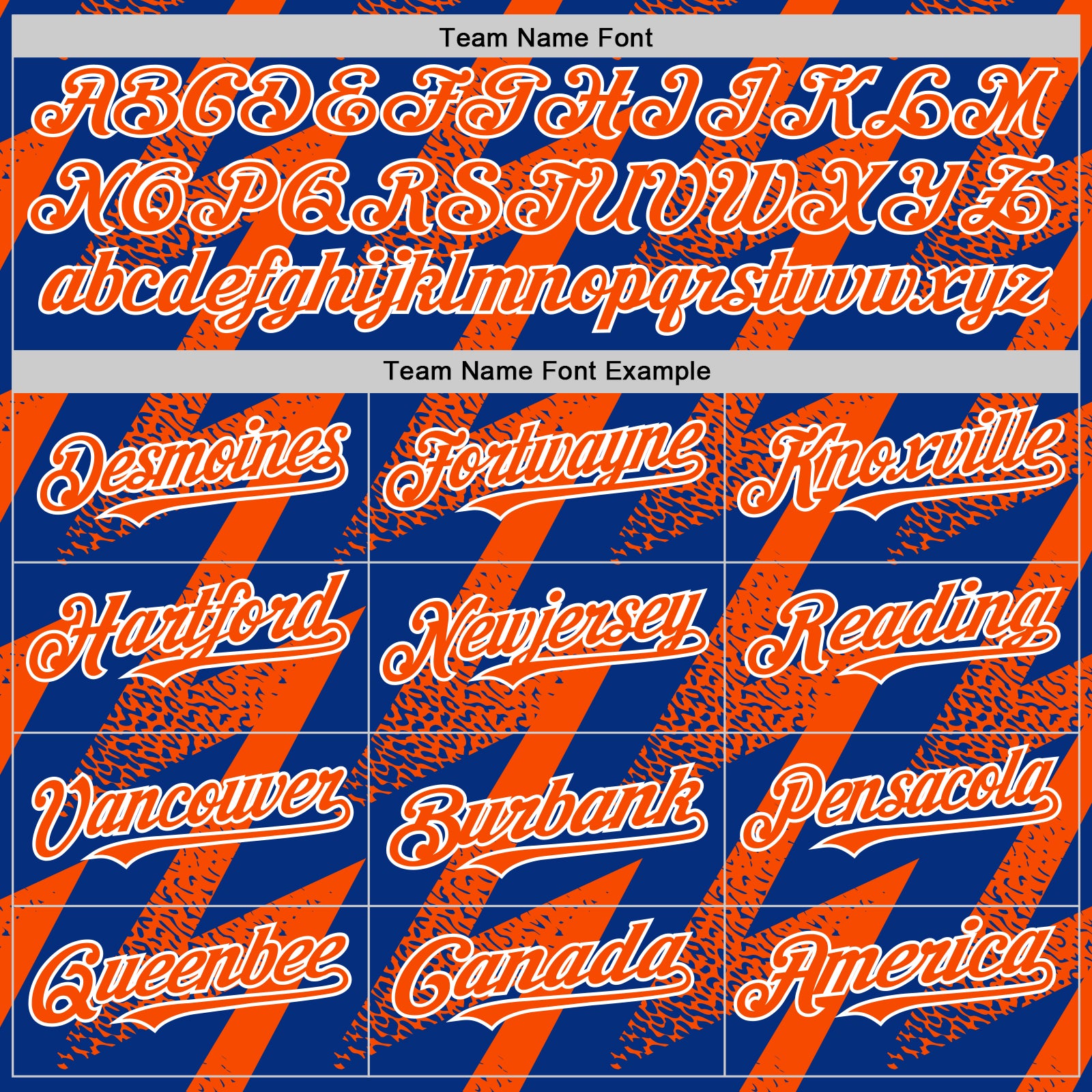 Custom Royal Orange-White Zigzag Shape 3D Pattern Design Bomber Full-Snap Varsity Letterman Hoodie Jacket