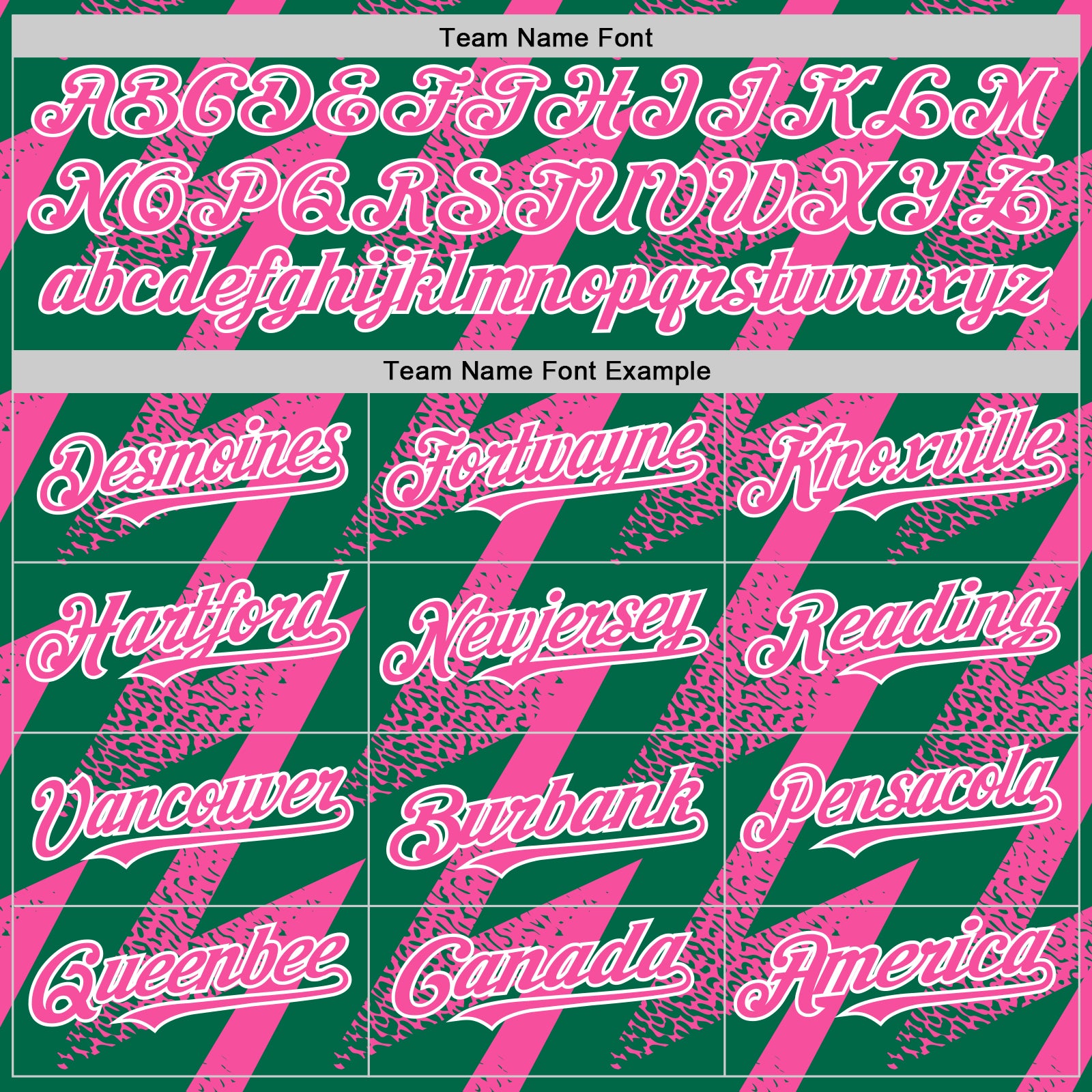 Custom Kelly Green Pink-White Zigzag Shape 3D Pattern Design Bomber Full-Snap Varsity Letterman Hoodie Jacket