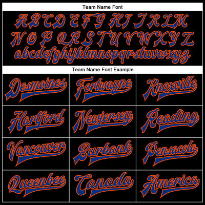 Custom Black Royal-Orange Bomber Full-Snap Varsity Faux Leather Letterman Jacket