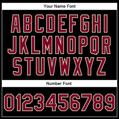 Custom Black Maroon-Cream Bomber Full-Snap Varsity Faux Leather Letterman Jacket