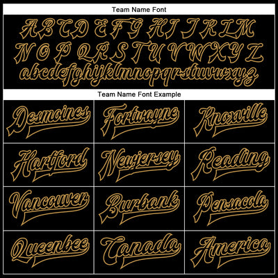 Custom Black Black-Old Gold Bomber Full-Snap Varsity Faux Leather Letterman Jacket