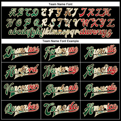 Custom Black Vintage Mexican Flag-Cream Bomber Full-Snap Varsity Faux Leather Letterman Jacket