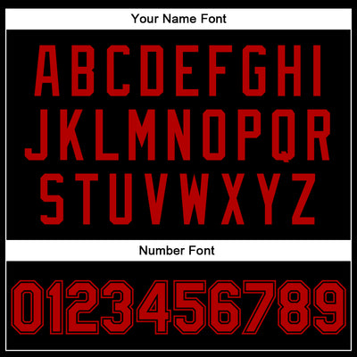 Custom Black Red-Black Bomber Full-Snap Varsity Faux Leather Letterman Jacket