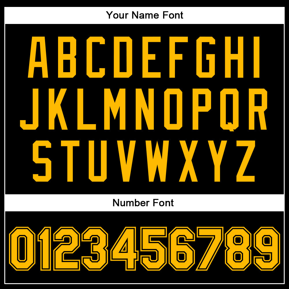 Custom Black Gold-Black Bomber Full-Snap Varsity Faux Leather Letterman Jacket