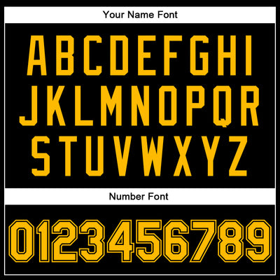 Custom Black Gold-Black Bomber Full-Snap Varsity Faux Leather Letterman Jacket