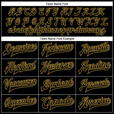 Custom Black Black-Old Gold Bomber Full-Snap Varsity Faux Leather Letterman Jacket