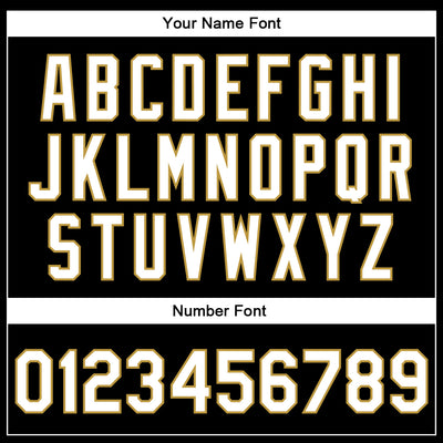 Custom Black White-Old Gold Bomber Full-Snap Varsity Faux Leather Letterman Jacket