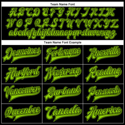 Custom Black Neon Green-Black Bomber Full-Snap Varsity Faux Leather Letterman Jacket