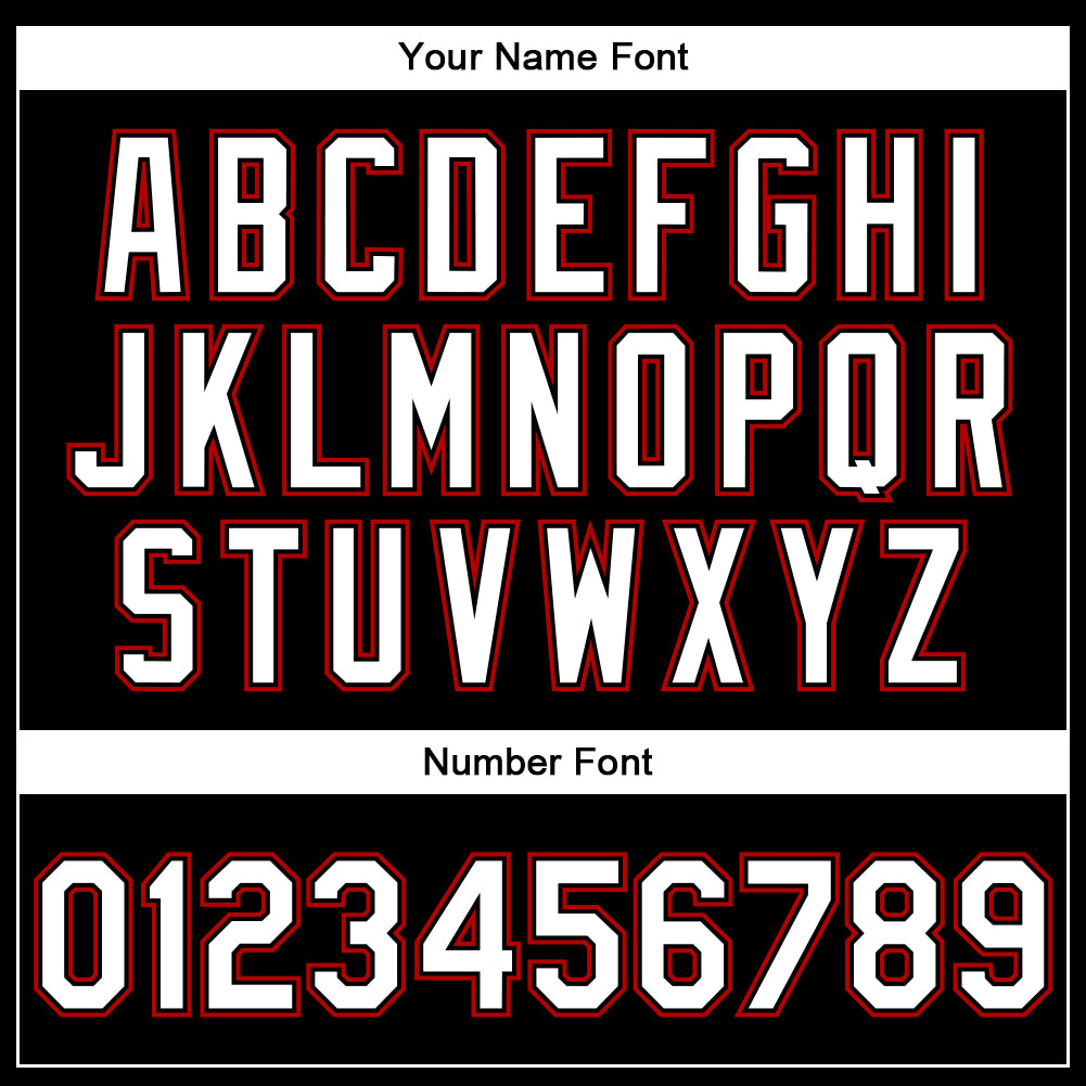 Custom Black White-Red Bomber Full-Snap Varsity Faux Leather Letterman Jacket