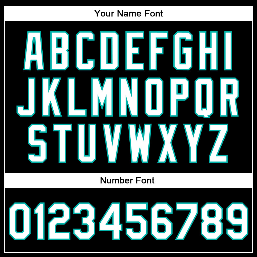 Custom Black White-Aqua Bomber Full-Snap Varsity Faux Leather Letterman Jacket