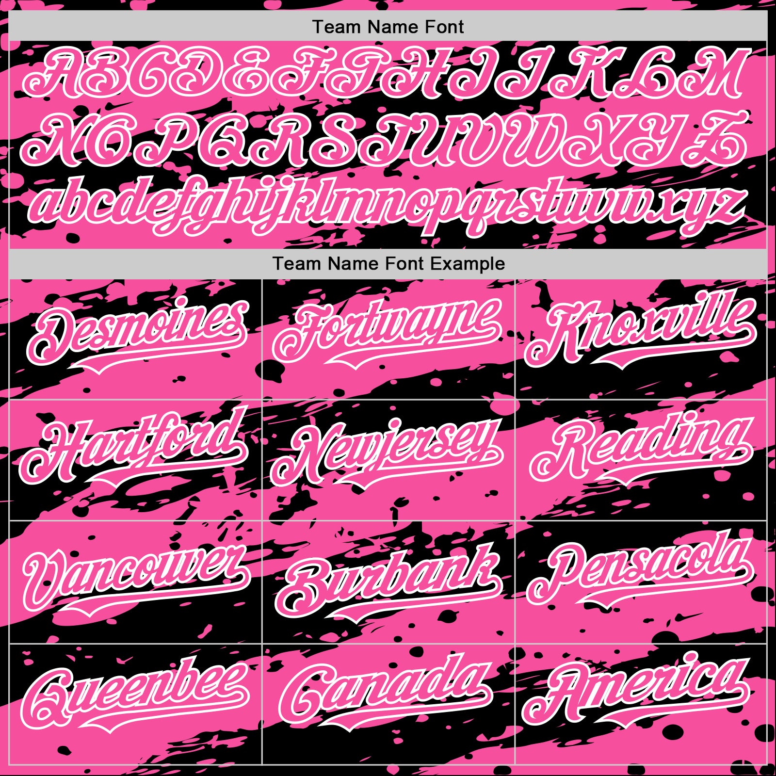 Custom Black Pink-White Splash 3D Pattern Design Bomber Full-Snap Varsity Letterman Hoodie Jacket