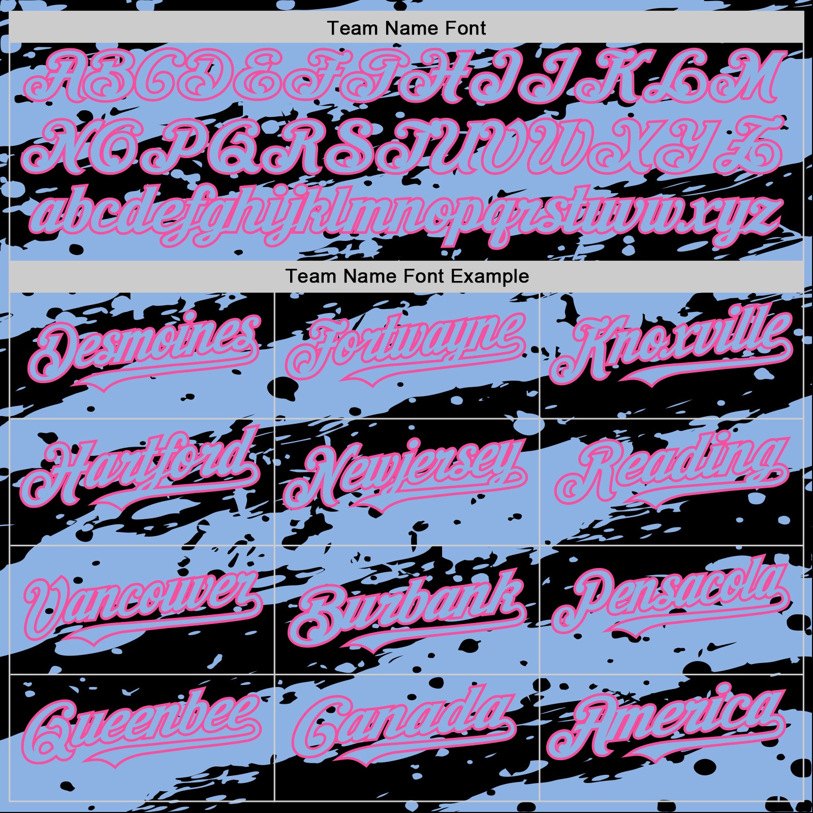 Custom Black Light Blue-Pink Splash 3D Pattern Design Bomber Full-Snap Varsity Letterman Hoodie Jacket