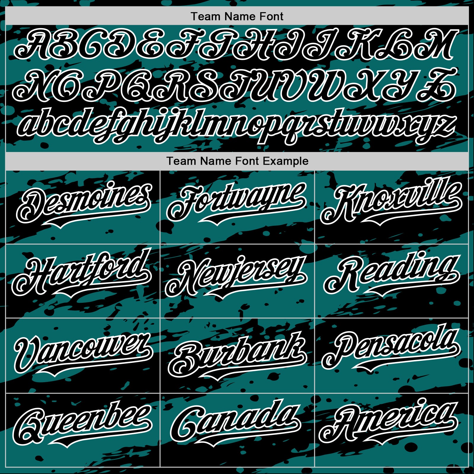 Custom Teal Black-White Splash 3D Pattern Design Bomber Full-Snap Varsity Letterman Hoodie Jacket