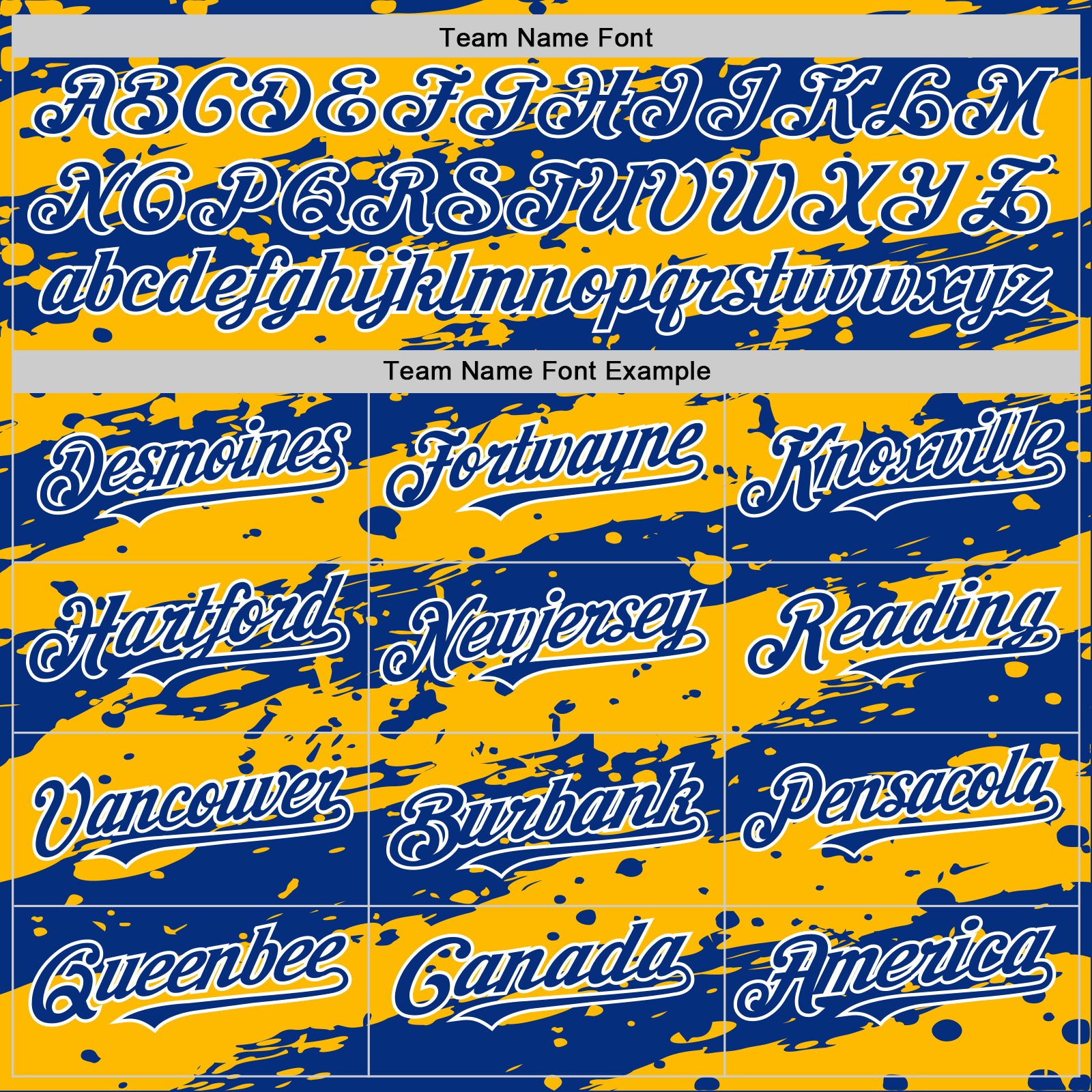 Custom Gold Royal-White Splash 3D Pattern Design Bomber Full-Snap Varsity Letterman Hoodie Jacket