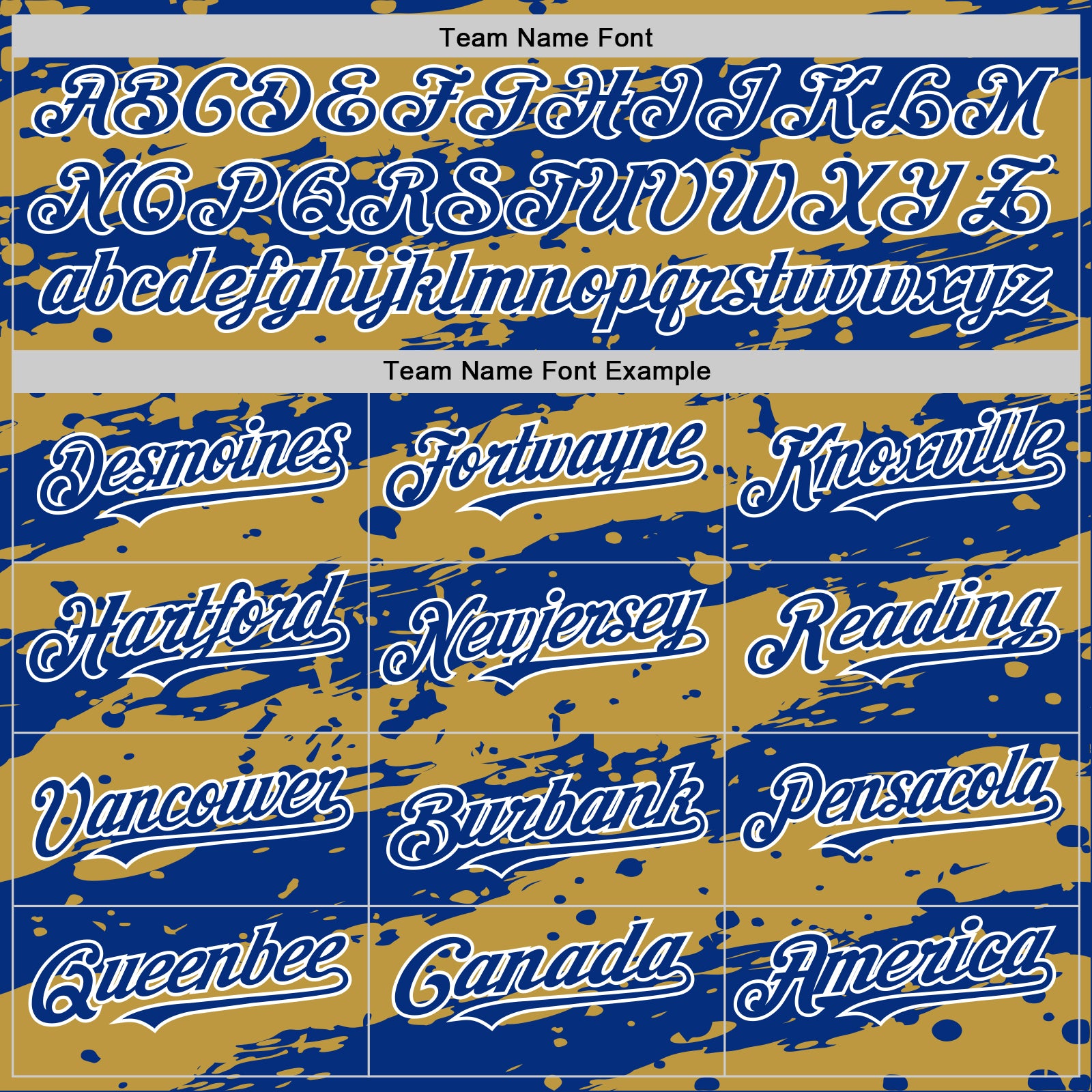 Custom Old Gold Royal-White Splash 3D Pattern Design Bomber Full-Snap Varsity Letterman Hoodie Jacket