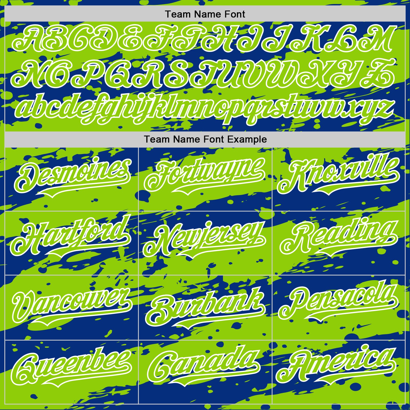 Custom Royal Neon Green-White Splash 3D Pattern Design Bomber Full-Snap Varsity Letterman Hoodie Jacket