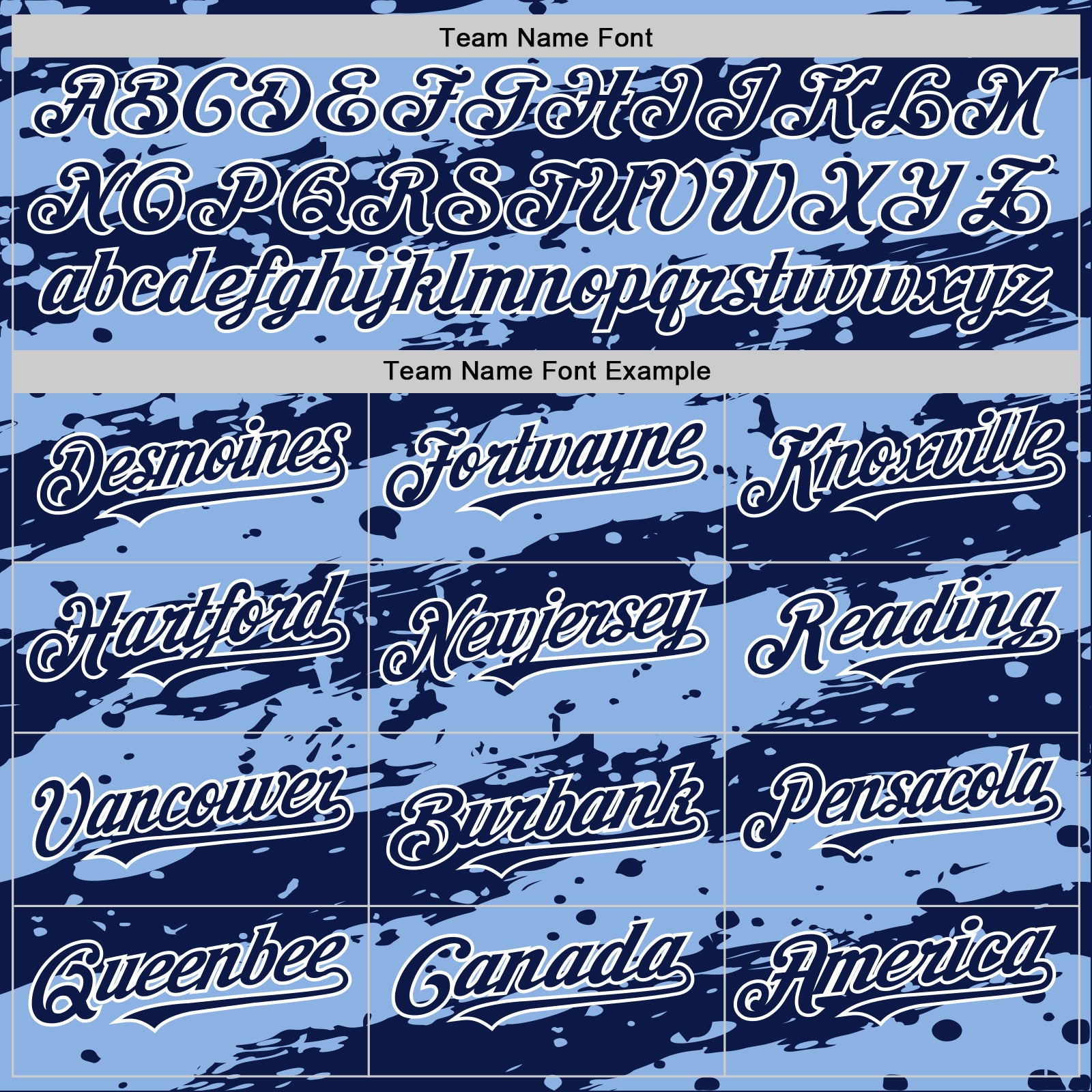 Custom Light Blue Navy-White Splash 3D Pattern Design Bomber Full-Snap Varsity Letterman Hoodie Jacket