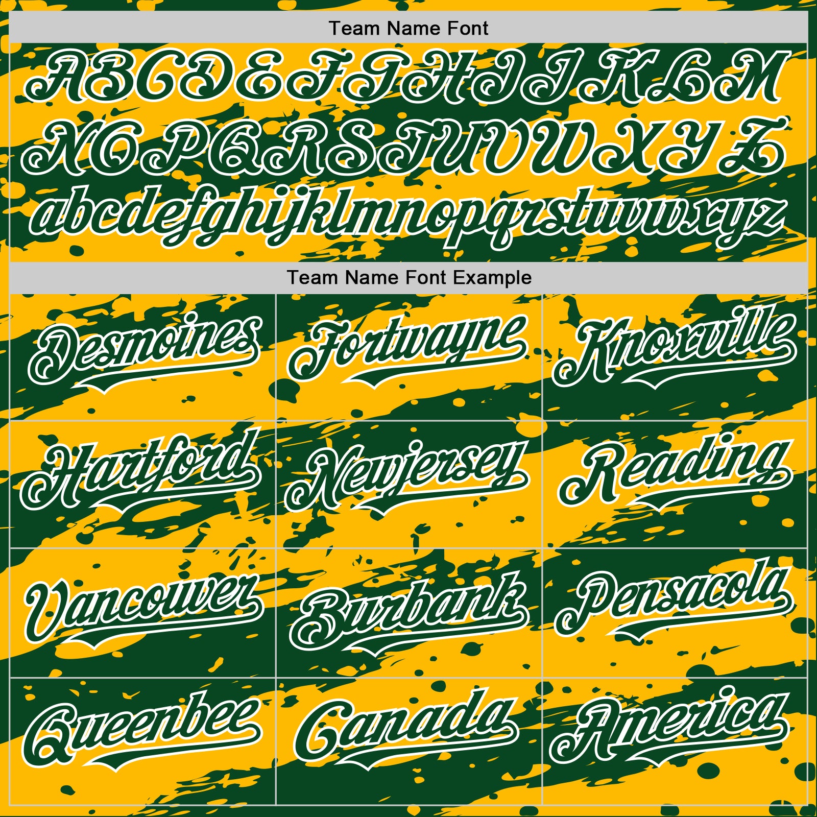 Custom Gold Green-White Splash 3D Pattern Design Bomber Full-Snap Varsity Letterman Hoodie Jacket