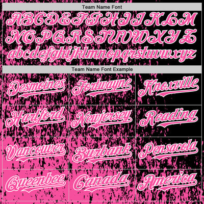 Custom Black Pink-White Abstract Fragment Art 3D Pattern Design Bomber Full-Snap Varsity Letterman Hoodie Jacket