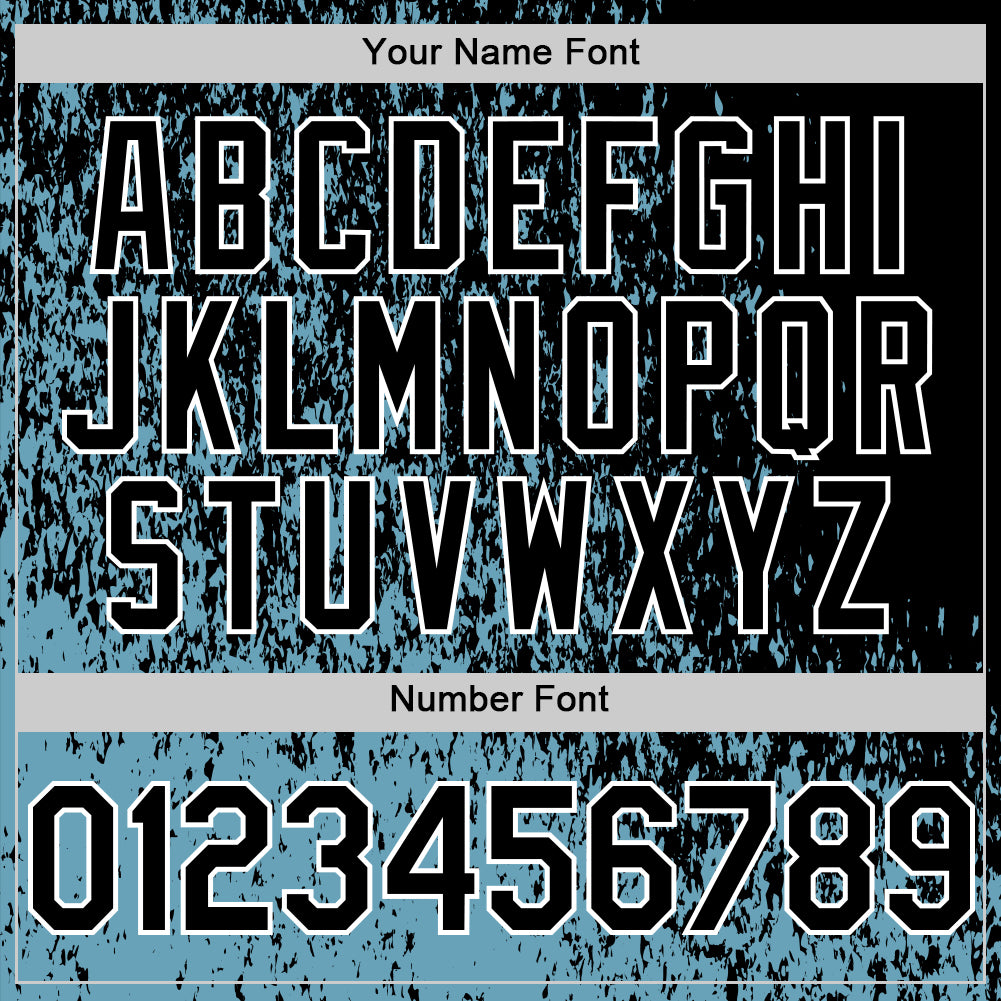 Custom Shadow Blue Black-White Abstract Fragment Art 3D Pattern Design Bomber Full-Snap Varsity Letterman Hoodie Jacket