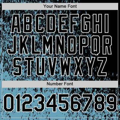 Custom Shadow Blue Black-White Abstract Fragment Art 3D Pattern Design Bomber Full-Snap Varsity Letterman Hoodie Jacket