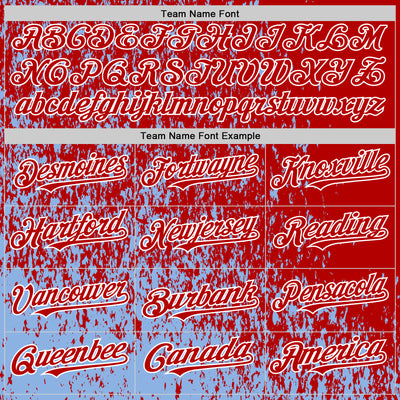 Custom Light Blue Red-White Abstract Fragment Art 3D Pattern Design Bomber Full-Snap Varsity Letterman Hoodie Jacket