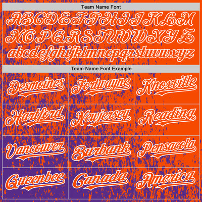 Custom Purple Orange-White Abstract Fragment Art 3D Pattern Design Bomber Full-Snap Varsity Letterman Hoodie Jacket