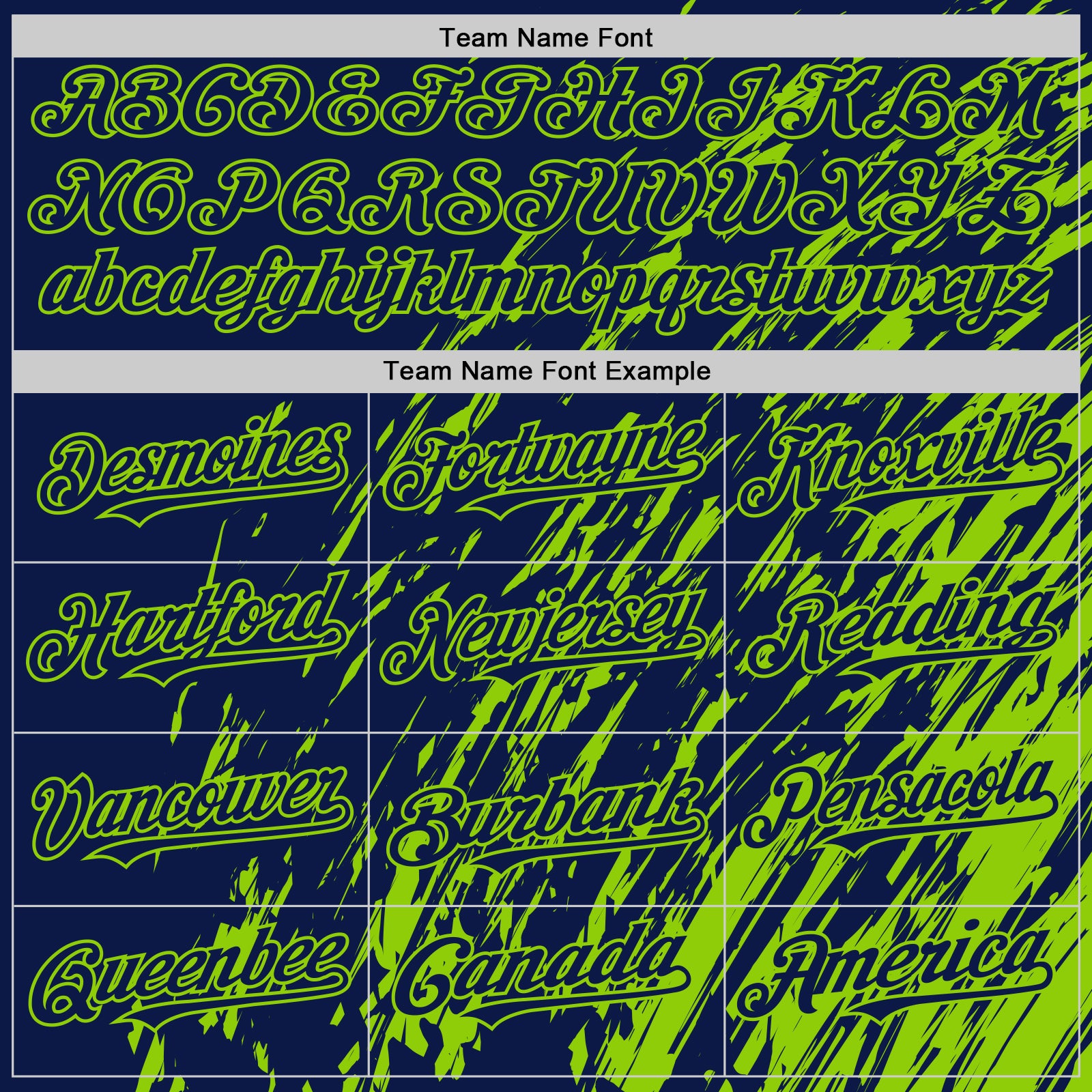 Custom Navy Navy-Neon Green 3D Pattern Design Bomber Full-Snap Varsity Letterman Hoodie Jacket