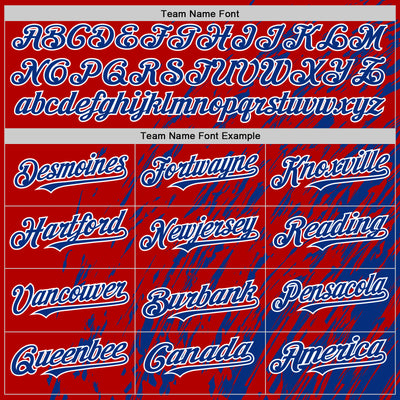 Custom Red Royal-White 3D Pattern Design Bomber Full-Snap Varsity Letterman Hoodie Jacket