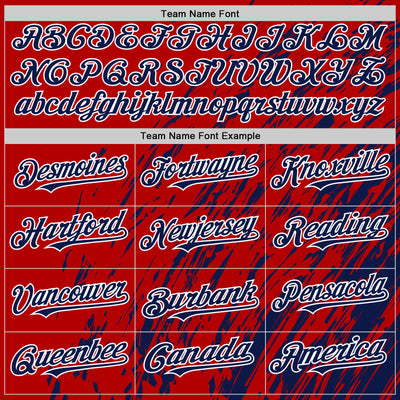 Custom Red Navy-White 3D Pattern Design Bomber Full-Snap Varsity Letterman Hoodie Jacket