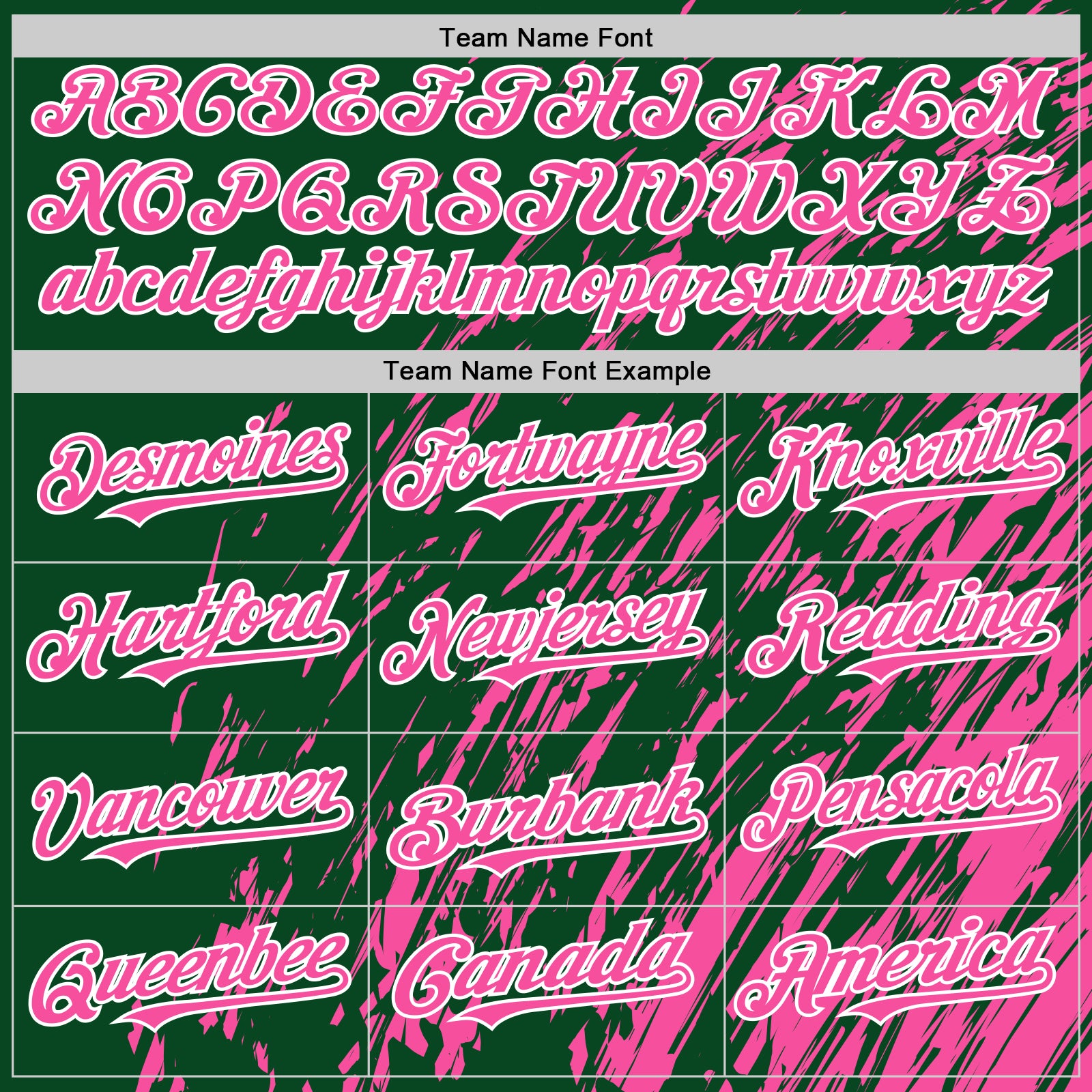 Custom Kelly Green Pink-White 3D Pattern Design Bomber Full-Snap Varsity Letterman Hoodie Jacket