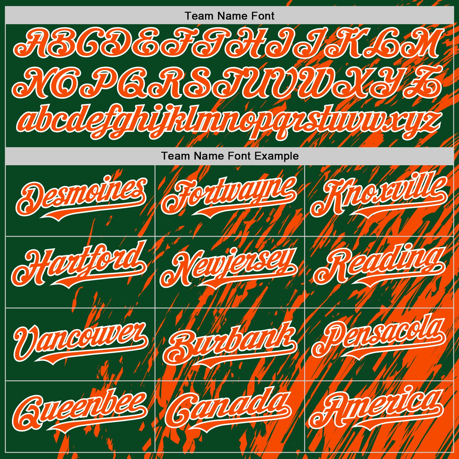 Custom Green Orange-White 3D Pattern Design Bomber Full-Snap Varsity Letterman Hoodie Jacket