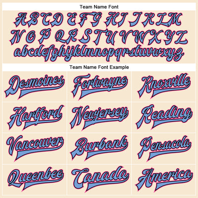 Custom Cream Pink Light Blue-Black Bomber Full-Snap Varsity Faux Leather Letterman Jacket