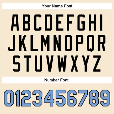 Custom Cream Light Blue-Black Bomber Full-Snap Varsity Faux Leather Letterman Jacket