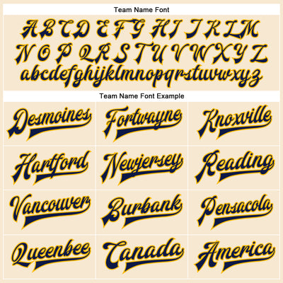 Custom Cream Navy-Gold Bomber Full-Snap Varsity Faux Leather Letterman Jacket